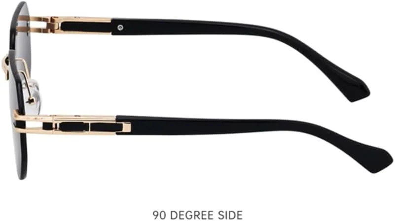 Винтажные солнцезащитные очки без оправы для мужчин, солнцезащитные очки без оправы неправильной формы для женщин, защита от ультрафиолета UV400 HDUBFY, 5
Винтажные солнцезащитные очки без оправы для мужчин, солнцезащитные очки без оправы неправильной формы для женщин, защита от ультрафиолета UV400 HDUBFY, 5