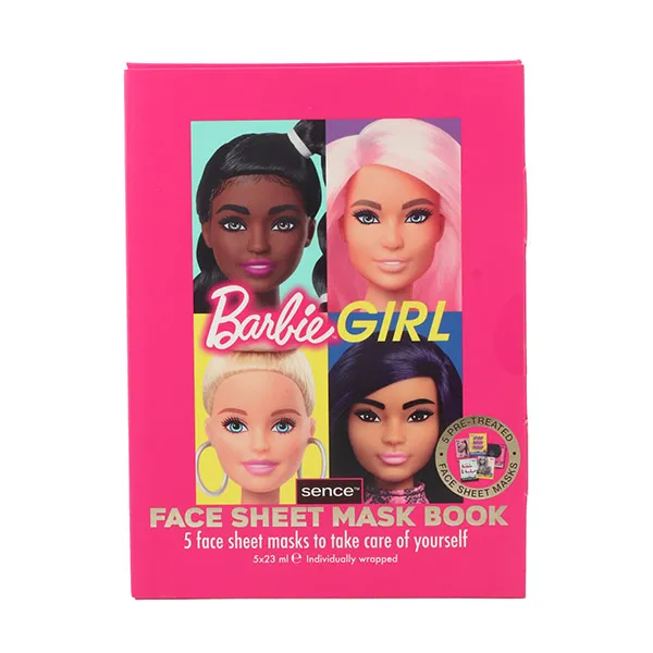Набор из 5 масок для лица Libro Barbie Girl Sence Beauty, 5 UD
Набор из 5 масок для лица Libro Barbie Girl Sence Beauty, 5 UD