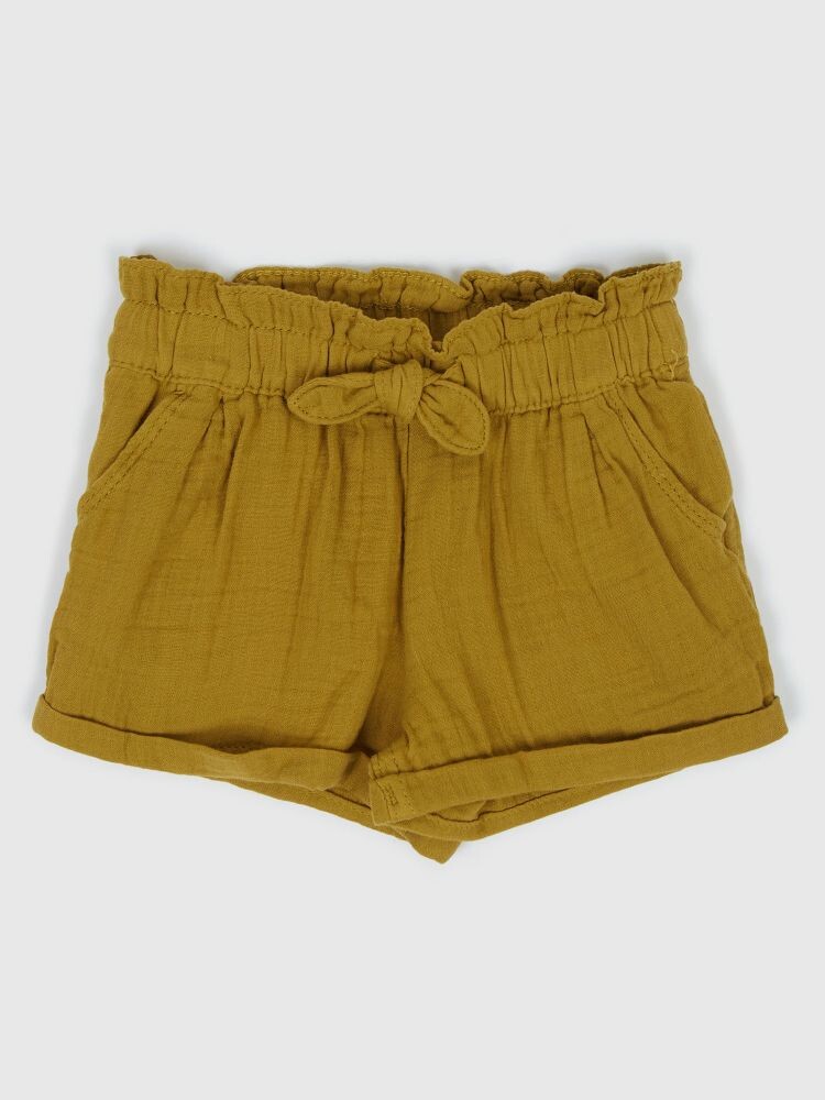 Шорты с эластичным поясом Gap, желтый 
Шорты с эластичным поясом Gap, желтый