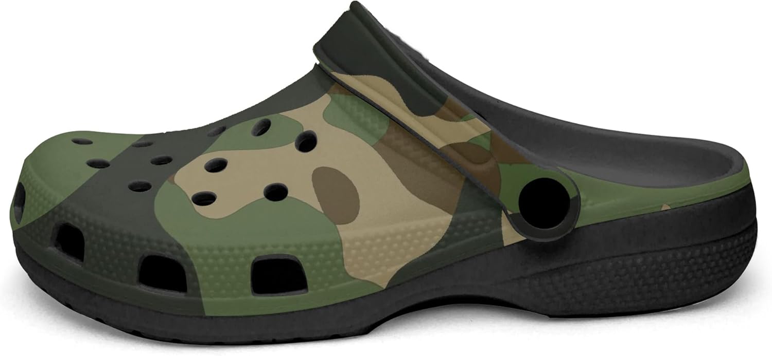 Военные камуфляжные сабо премиум-класса Abundifind, черный/зеленый
Военные камуфляжные сабо премиум-класса Abundifind, черный/зеленый