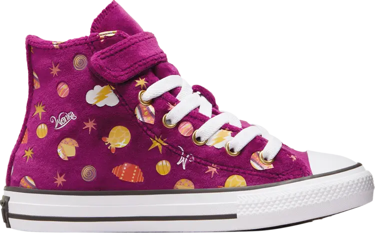 Кроссовки Willy Wonka x Chuck Taylor All Star Easy On High PS 'All-Over Candy Print', фиолетовый
Кроссовки Willy Wonka x Chuck Taylor All Star Easy On High PS 'All-Over Candy Print', фиолетовый
