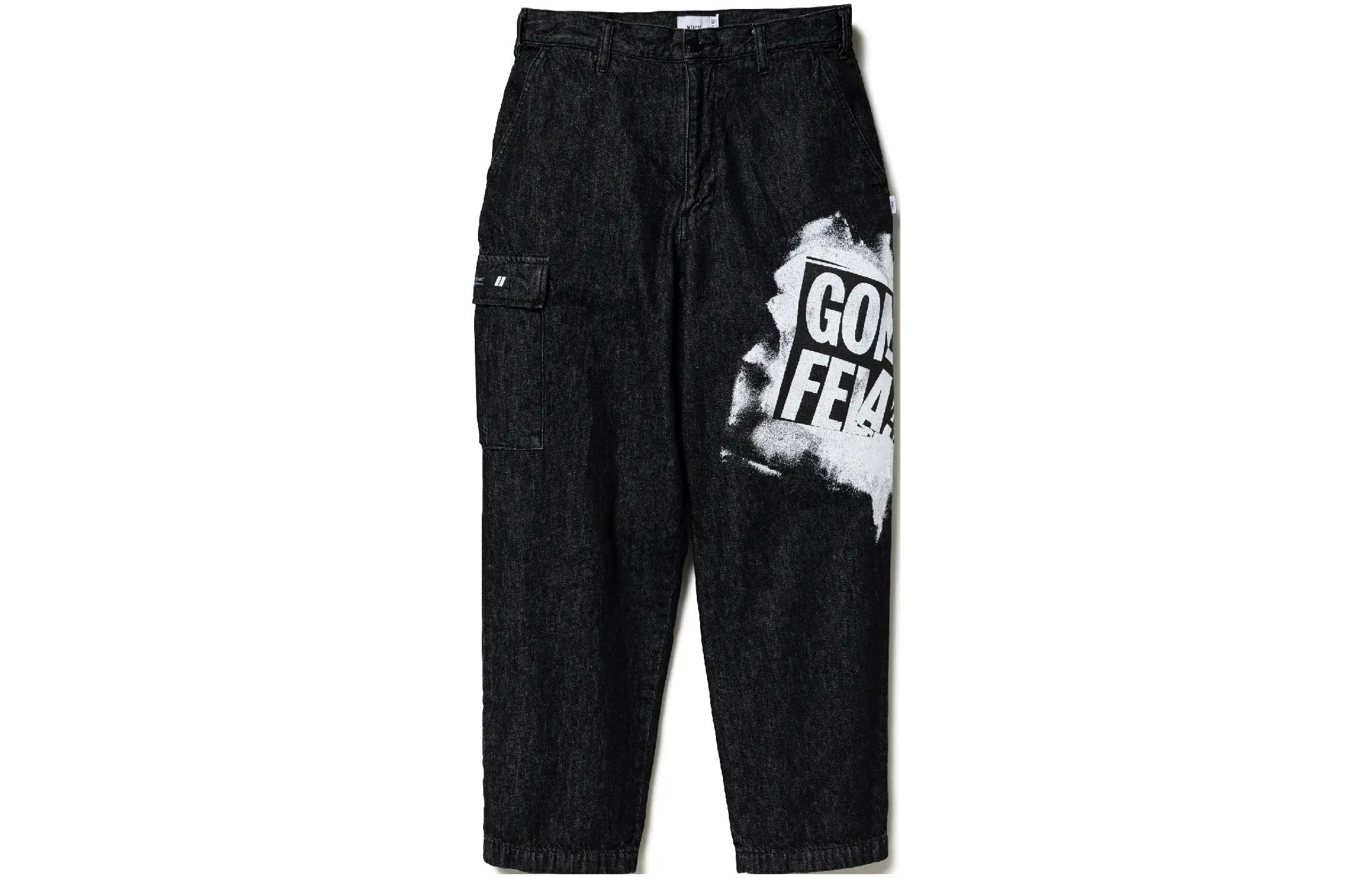 Хлопковые брюки с логотипом Wtaps, черный
Хлопковые брюки с логотипом Wtaps, черный