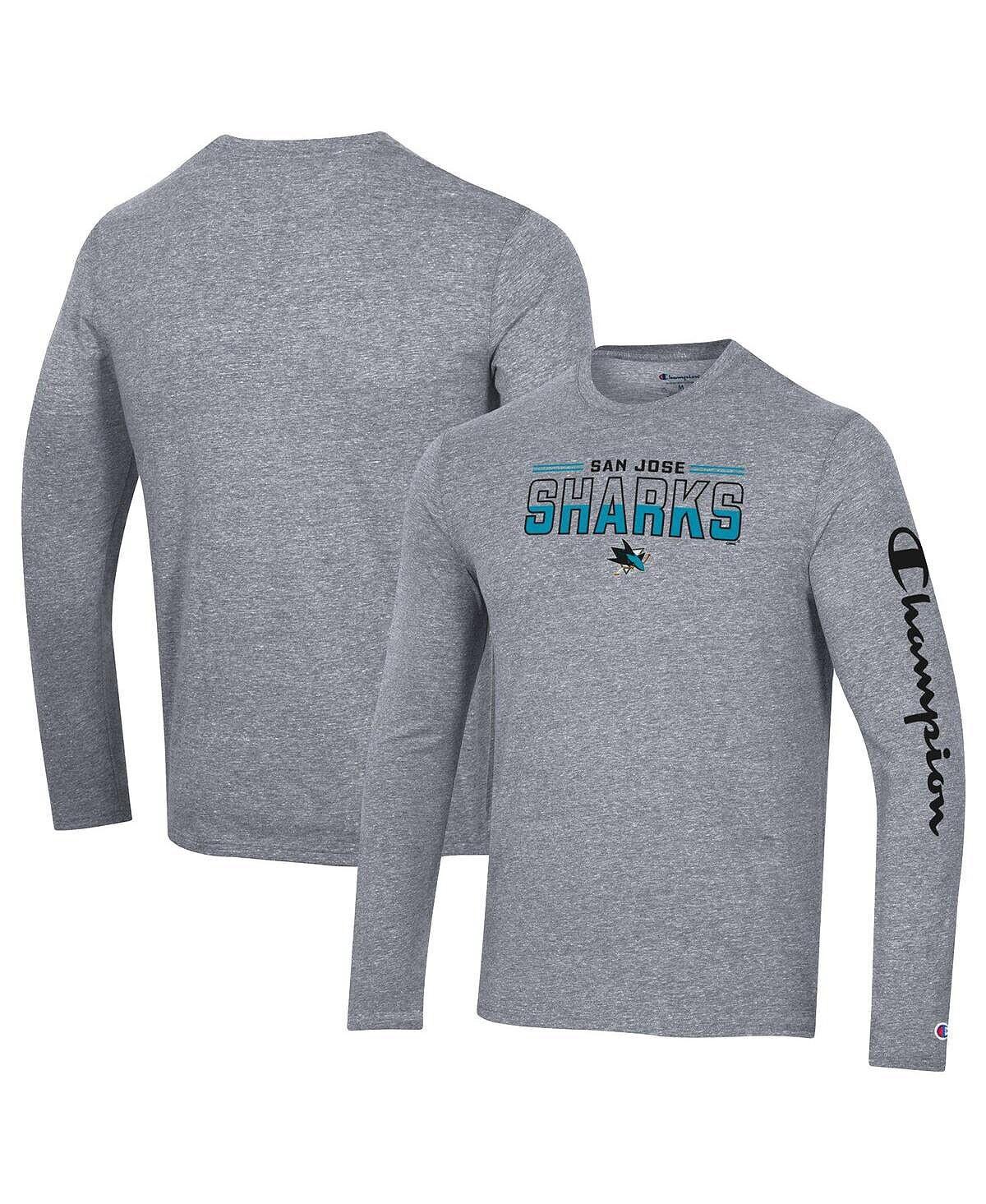 Мужская серая футболка с длинными рукавами San Jose Sharks Tri-Blend Champion, Серый, Мужская серая футболка с длинными рукавами San Jose Sharks Tri-Blend Champion
Мужская серая футболка с длинными рукавами San Jose Sharks Tri-Blend Champion, Серый, Мужская серая футболка с длинными рукавами San Jose Sharks Tri-Blend Champion