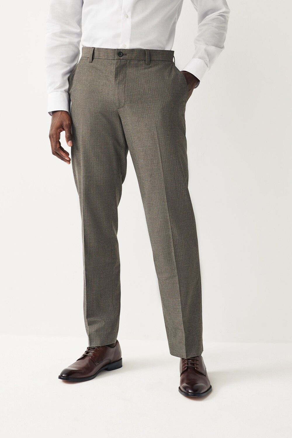 Элегантные фактурные брюки Next, бежевый 
Элегантные фактурные брюки Next, бежевый