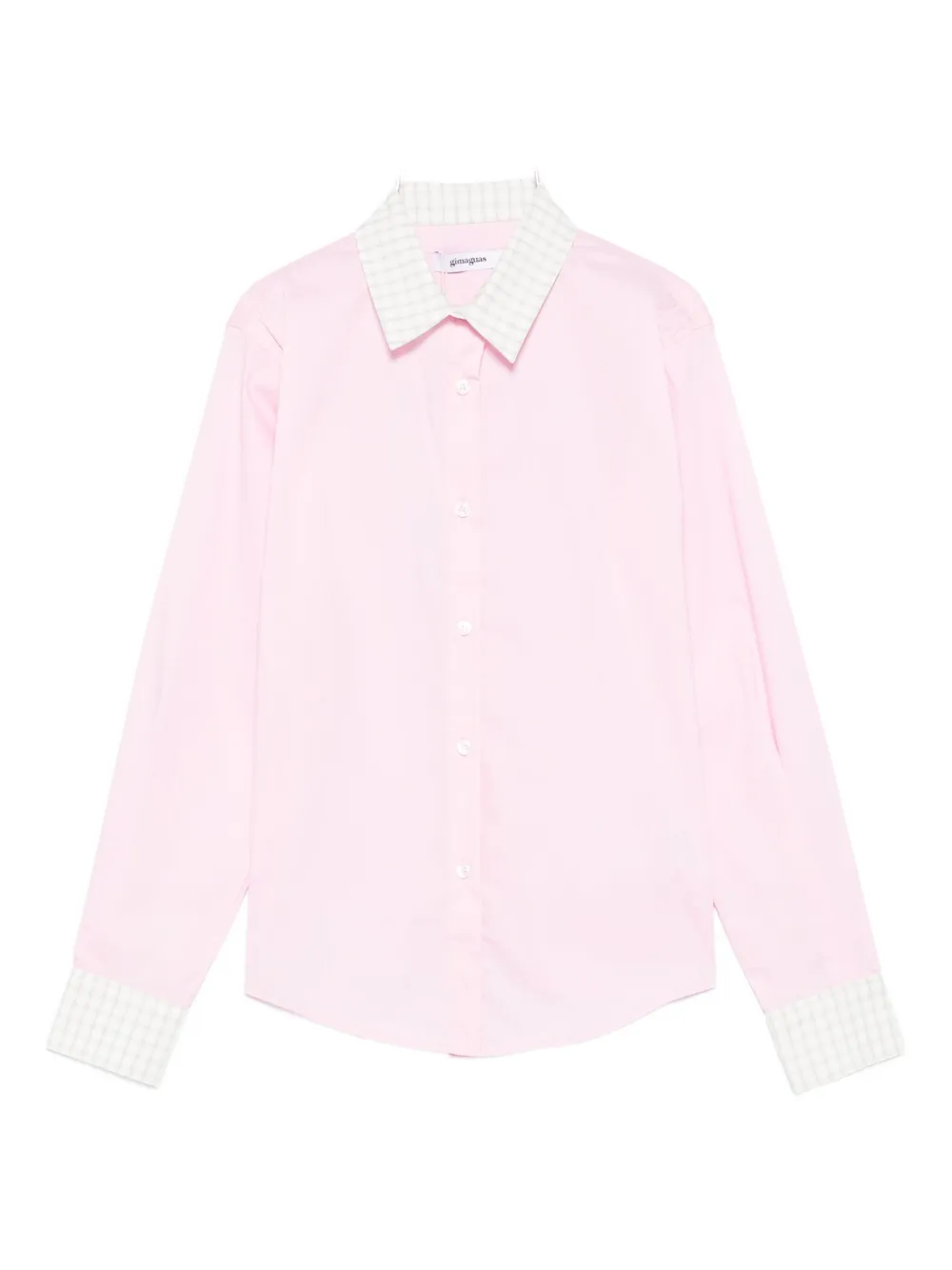 Хлопковая рубашка с отделкой в клетку «гингем» Gimaguas, розовый 
Хлопковая рубашка с отделкой в клетку «гингем» Gimaguas, розовый