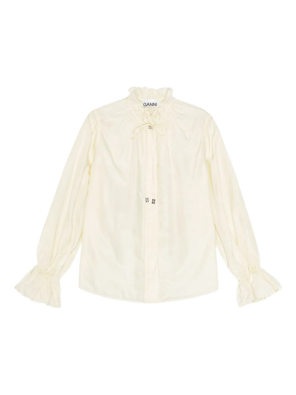 Блузка с оборками GANNI, нейтральный
Блузка с оборками GANNI, нейтральный