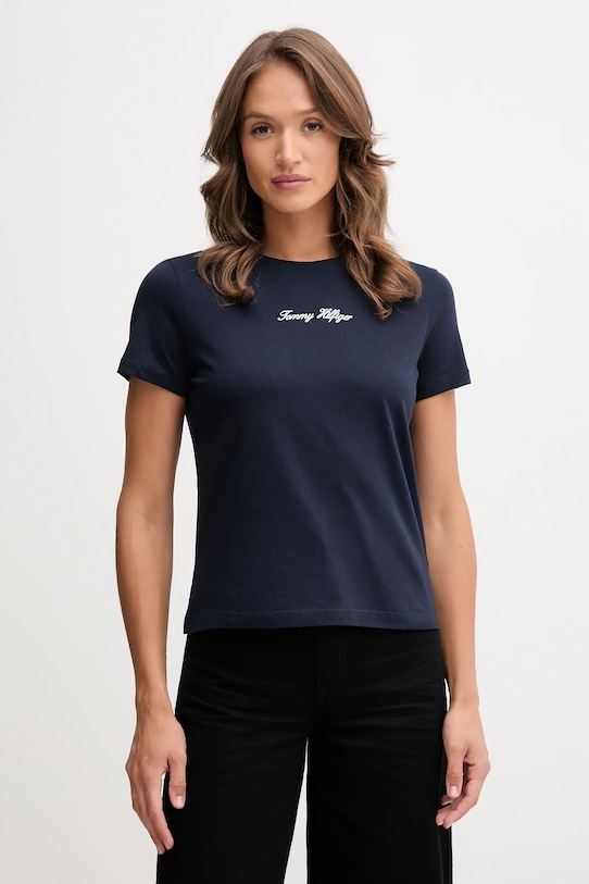 Хлопковая футболка Tommy Hilfiger, темно-синий
Хлопковая футболка Tommy Hilfiger, темно-синий