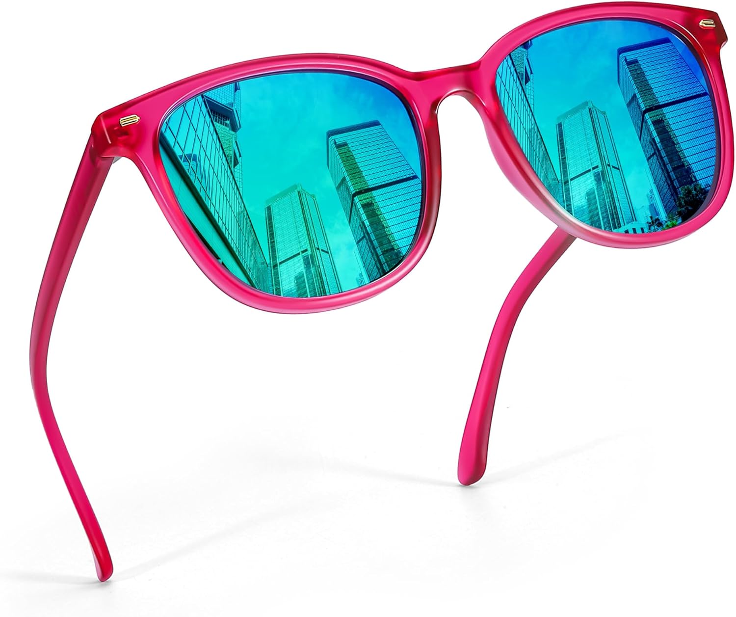 Женские поляризованные солнцезащитные очки FancyPink с защитой UV400, зеркальные, для пляжа, модные солнцезащитные очки для женщин, A08 Hot Pink Frame Green Mirror Lens
Женские поляризованные солнцезащитные очки FancyPink с защитой UV400, зеркальные, для пляжа, модные солнцезащитные очки для женщин, A08 Hot Pink Frame Green Mirror Lens