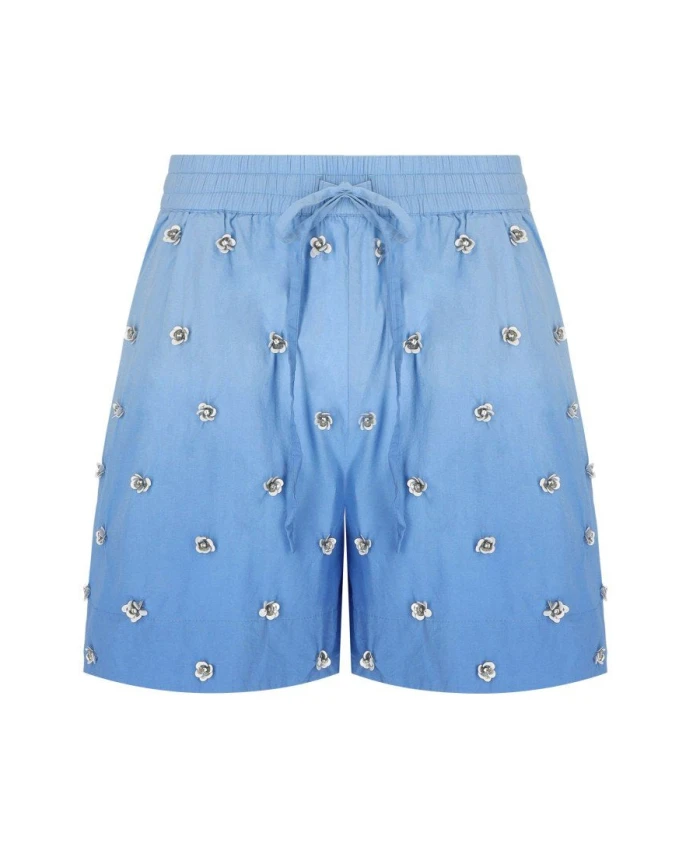 Синие шорты с градиентным цветочным принтом Essentiel Antwerp, синий
Синие шорты с градиентным цветочным принтом Essentiel Antwerp, синий