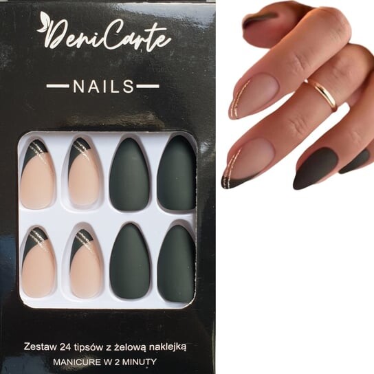 Дизайн искусственных кончиков ногтей с гелевой наклейкой, 24 шт. Deni Carte
Дизайн искусственных кончиков ногтей с гелевой наклейкой, 24 шт. Deni Carte