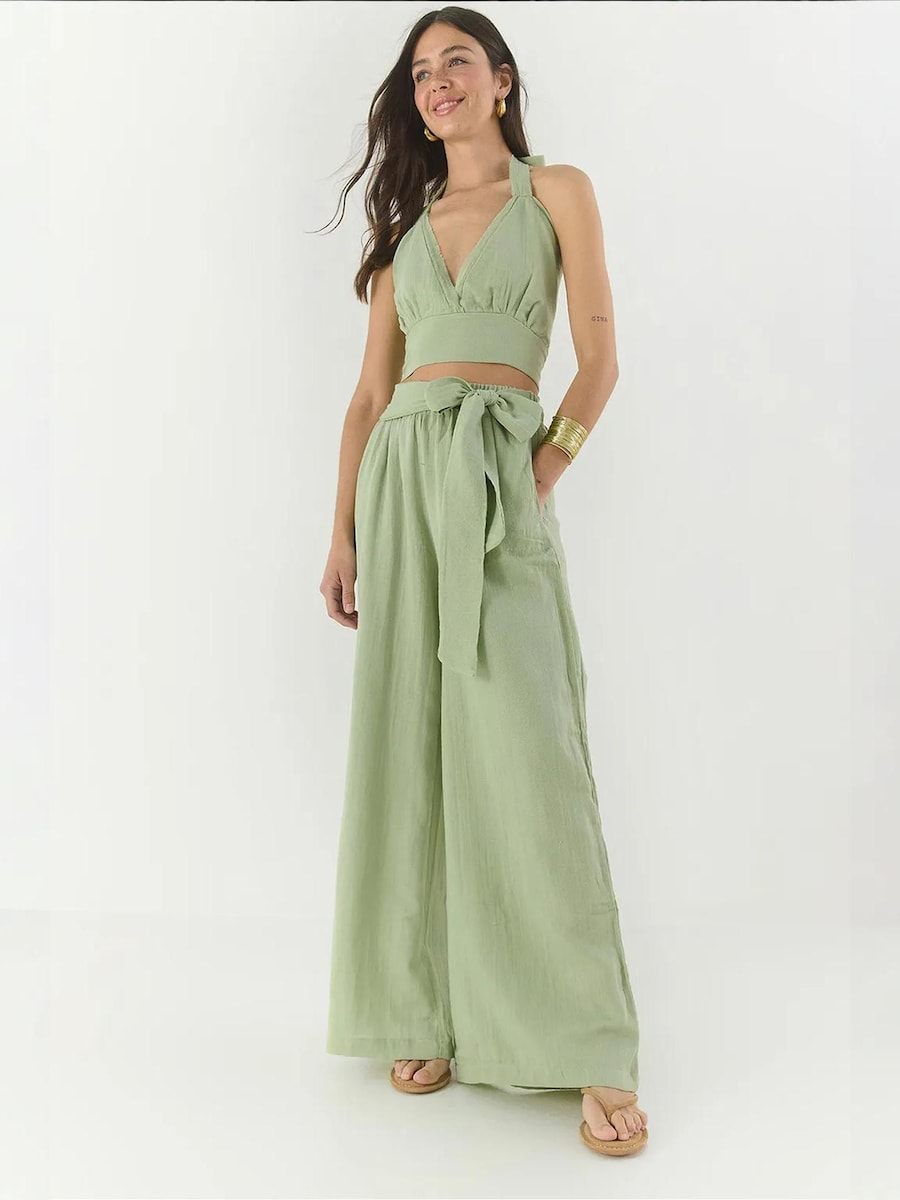 Брючный костюм Bianco Lucci, пастельно-зеленый
Брючный костюм Bianco Lucci, пастельно-зеленый