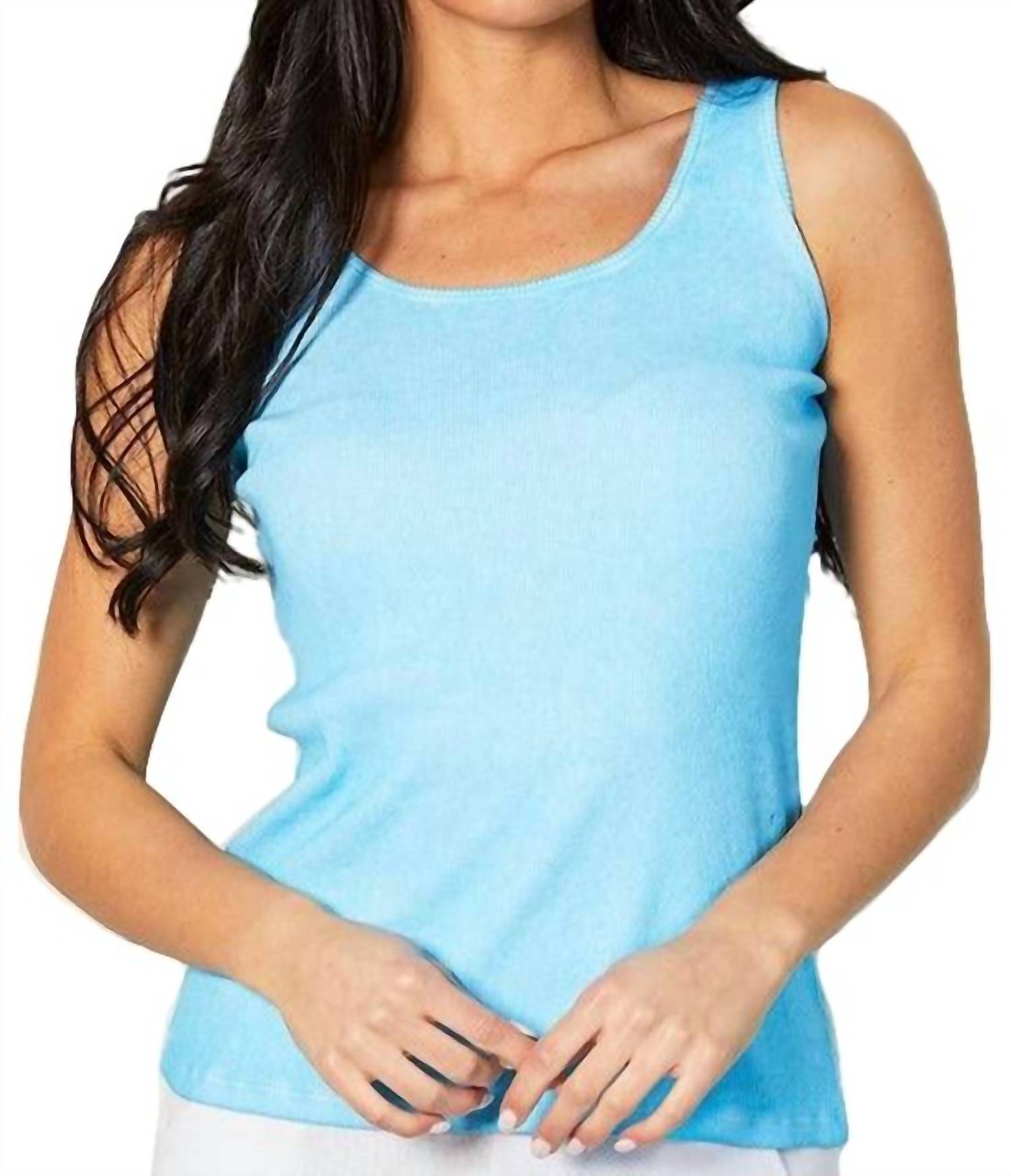 Майка-топ небесно-голубого цвета с пропиткой Oil-Water, подходящая для бюстгальтера ANGEL
Майка-топ небесно-голубого цвета с пропиткой Oil-Water, подходящая для бюстгальтера ANGEL