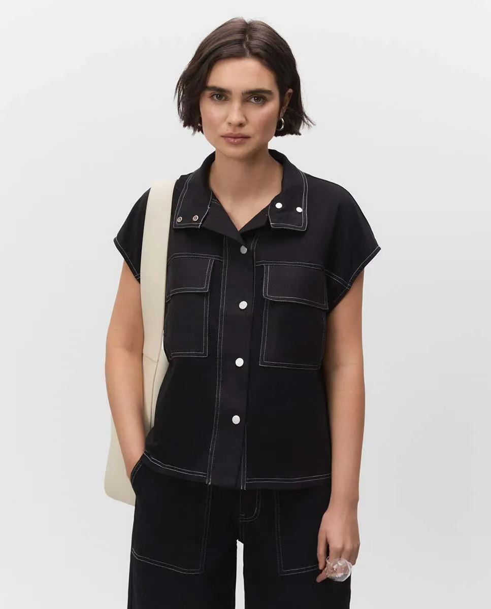 Женская футболка с высоким воротом Simorra, черный
Женская футболка с высоким воротом Simorra, черный