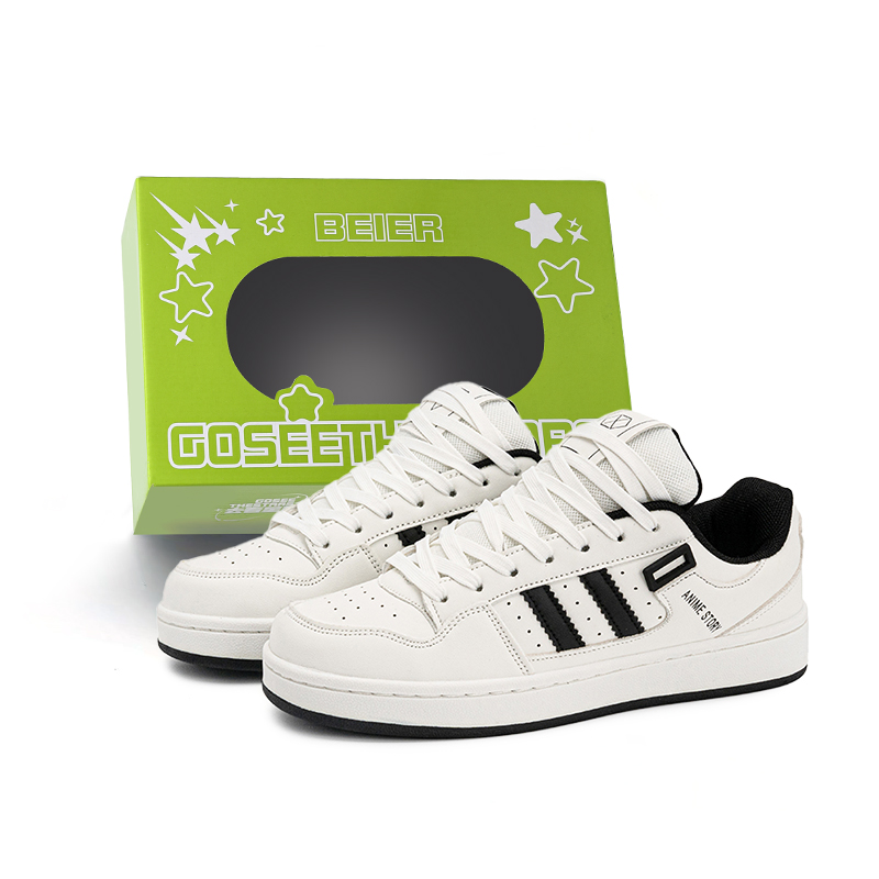 BEIER Универсальные китайские модные винтажные низкие скейтбордские кроссовки унисекс бело-черные, цвет White Black
BEIER Универсальные китайские модные винтажные низкие скейтбордские кроссовки унисекс бело-черные, цвет White Black