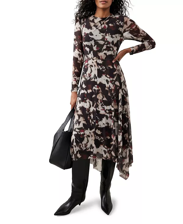 Женское миди-платье с абстрактным принтом Mint Velvet, красный
Женское миди-платье с абстрактным принтом Mint Velvet, красный