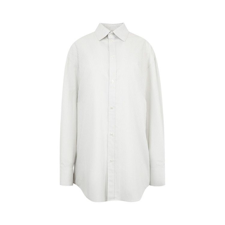 Рубашка Saint Laurent Long-Sleeve Shirt, Blanc/Gris
Рубашка Saint Laurent Long-Sleeve Shirt, Blanc/Gris
