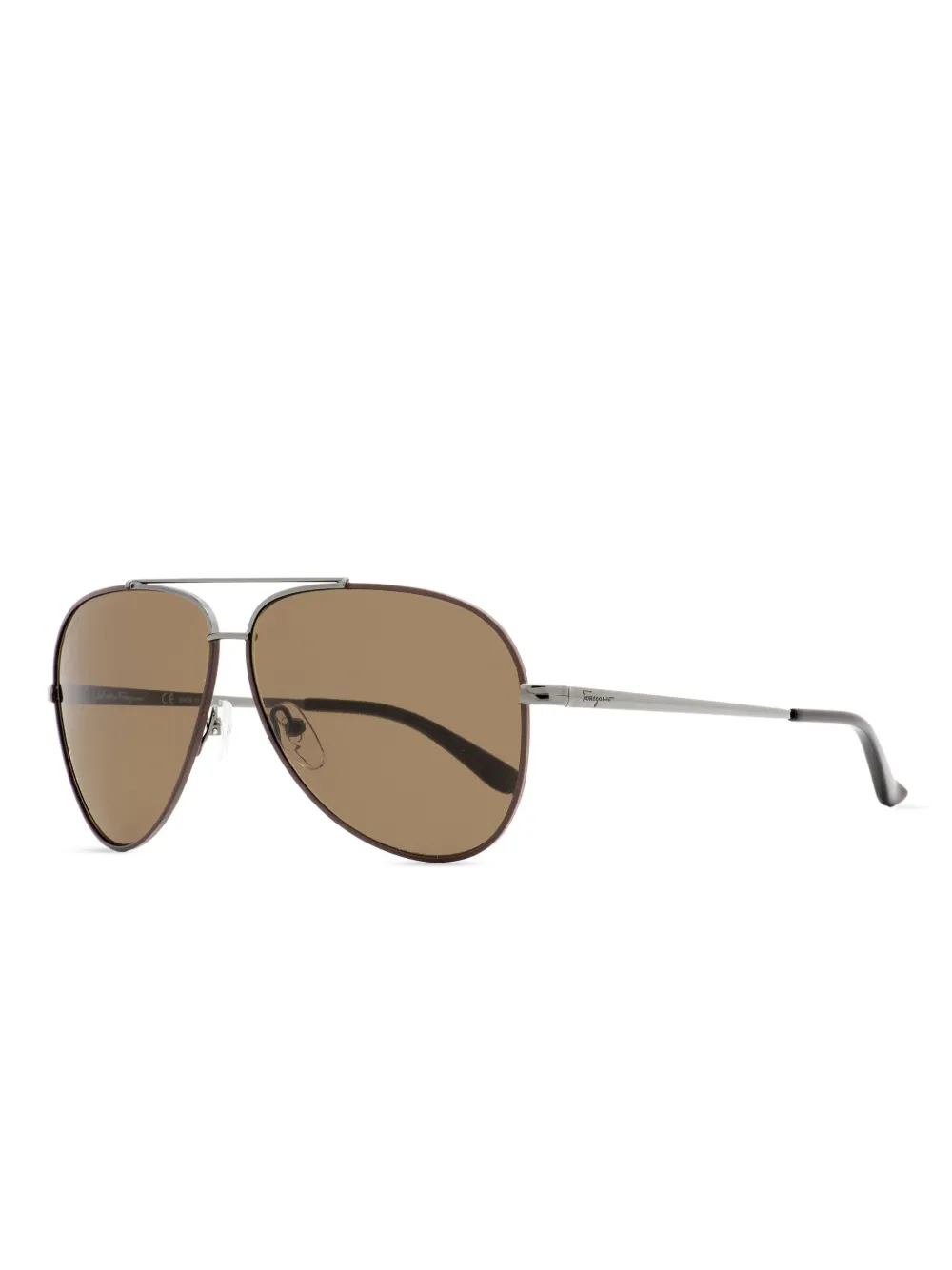 Солнцезащитные очки с двойной перемычкой Ferragamo Eyewear, серебяный
Солнцезащитные очки с двойной перемычкой Ferragamo Eyewear, серебяный