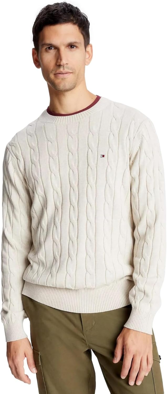 Коллекция мужских культовых свитеров Tommy Hilfiger Cable Knit 2024 года, Beige Heather
Коллекция мужских культовых свитеров Tommy Hilfiger Cable Knit 2024 года, Beige Heather