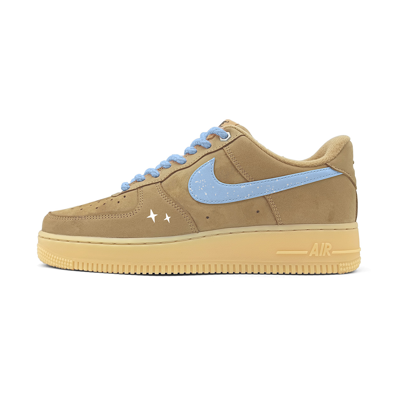 Кроссовки Air Force 1 Low top Skateboard Unisex Nike, коричневый/синий
Кроссовки Air Force 1 Low top Skateboard Unisex Nike, коричневый/синий