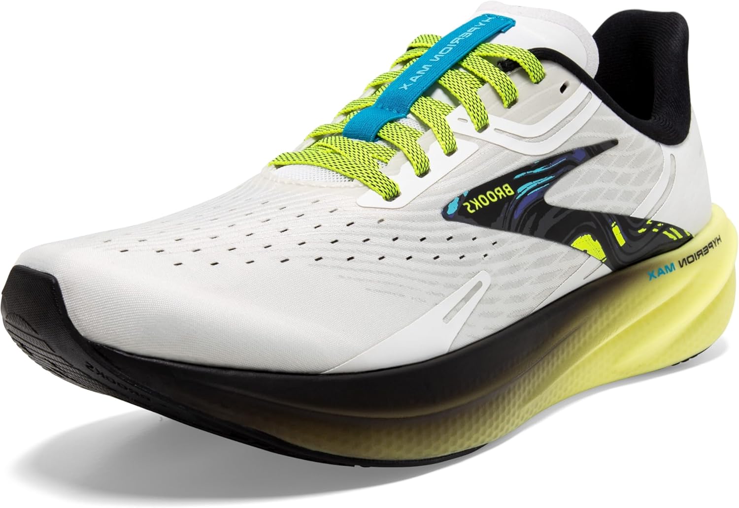 Мужские нейтральные беговые кроссовки Brooks Hyperion Max, белый/черный
Мужские нейтральные беговые кроссовки Brooks Hyperion Max, белый/черный