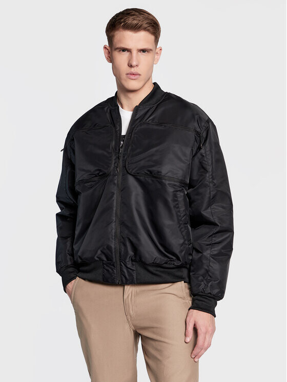 Бомбер стандартного кроя Adidas, черный
Бомбер стандартного кроя Adidas, черный