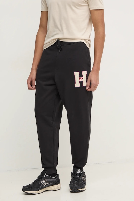 Хлопковые спортивные брюки Tommy Jeans, черный
Хлопковые спортивные брюки Tommy Jeans, черный