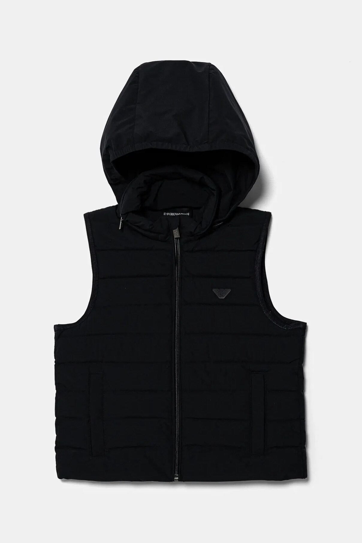 Детский пуховый жилет Emporio Armani, темно-синий
Детский пуховый жилет Emporio Armani, темно-синий