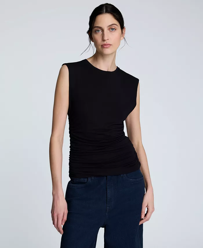 Женская майка с боковыми сборками Kenneth Cole, черный
Женская майка с боковыми сборками Kenneth Cole, черный