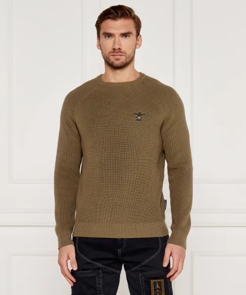 Свитер Regular fit Aeronautica Militare, зеленый 
Свитер Regular fit Aeronautica Militare, зеленый