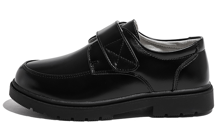 Детские кожаные туфли с дышащим антиударным эффектом и низким верхом Babaya, черный 
Детские кожаные туфли с дышащим антиударным эффектом и низким верхом Babaya, черный