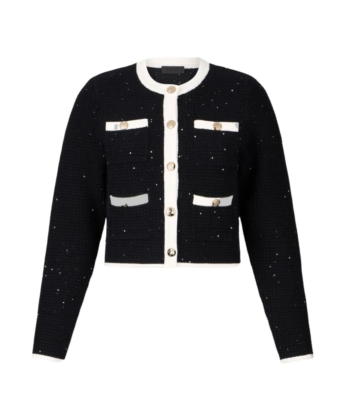 Черно-Белый пуловер AW25 Liu Jo, черный
Черно-Белый пуловер AW25 Liu Jo, черный