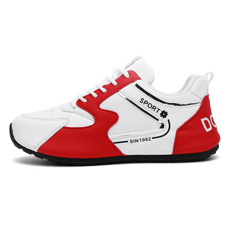 Мужские повседневные низкие туфли с амортизацией, износостойкие, дышащие, легкие, увеличивающие рост Boogie Bear, White Red 
Мужские повседневные низкие туфли с амортизацией, износостойкие, дышащие, легкие, увеличивающие рост Boogie Bear, White Red