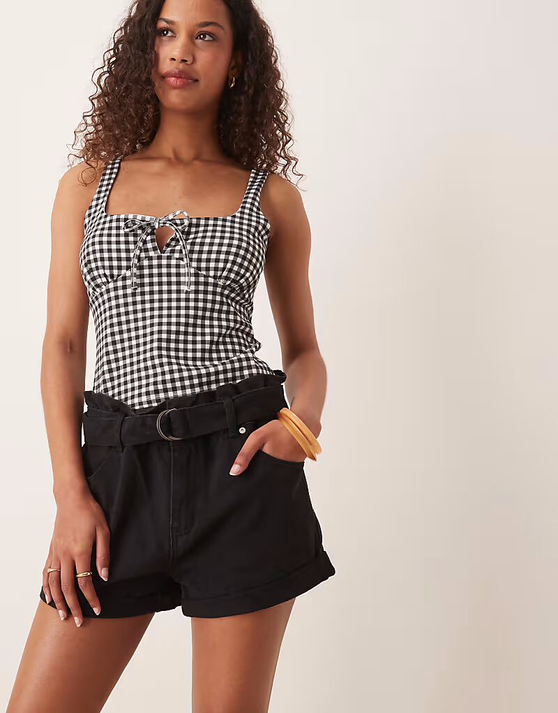 Гламурные черные трикотажные шорты черного цвета Glamorous
Гламурные черные трикотажные шорты черного цвета Glamorous