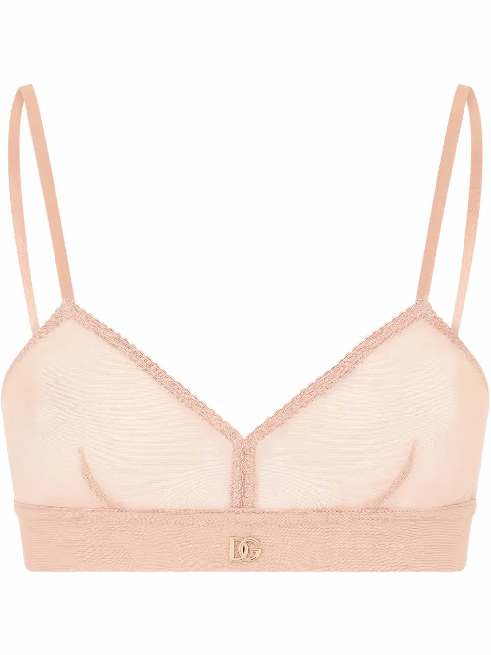 Бюстгальтер с треугольными чашками и логотипом DG DOLCE & GABBANA, нейтральный
Бюстгальтер с треугольными чашками и логотипом DG DOLCE & GABBANA, нейтральный