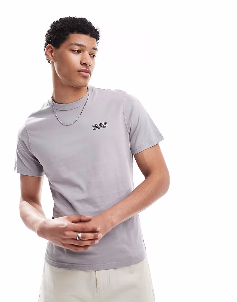 Футболка с маленьким логотипом Barbour International антрацитового цвета
Футболка с маленьким логотипом Barbour International антрацитового цвета