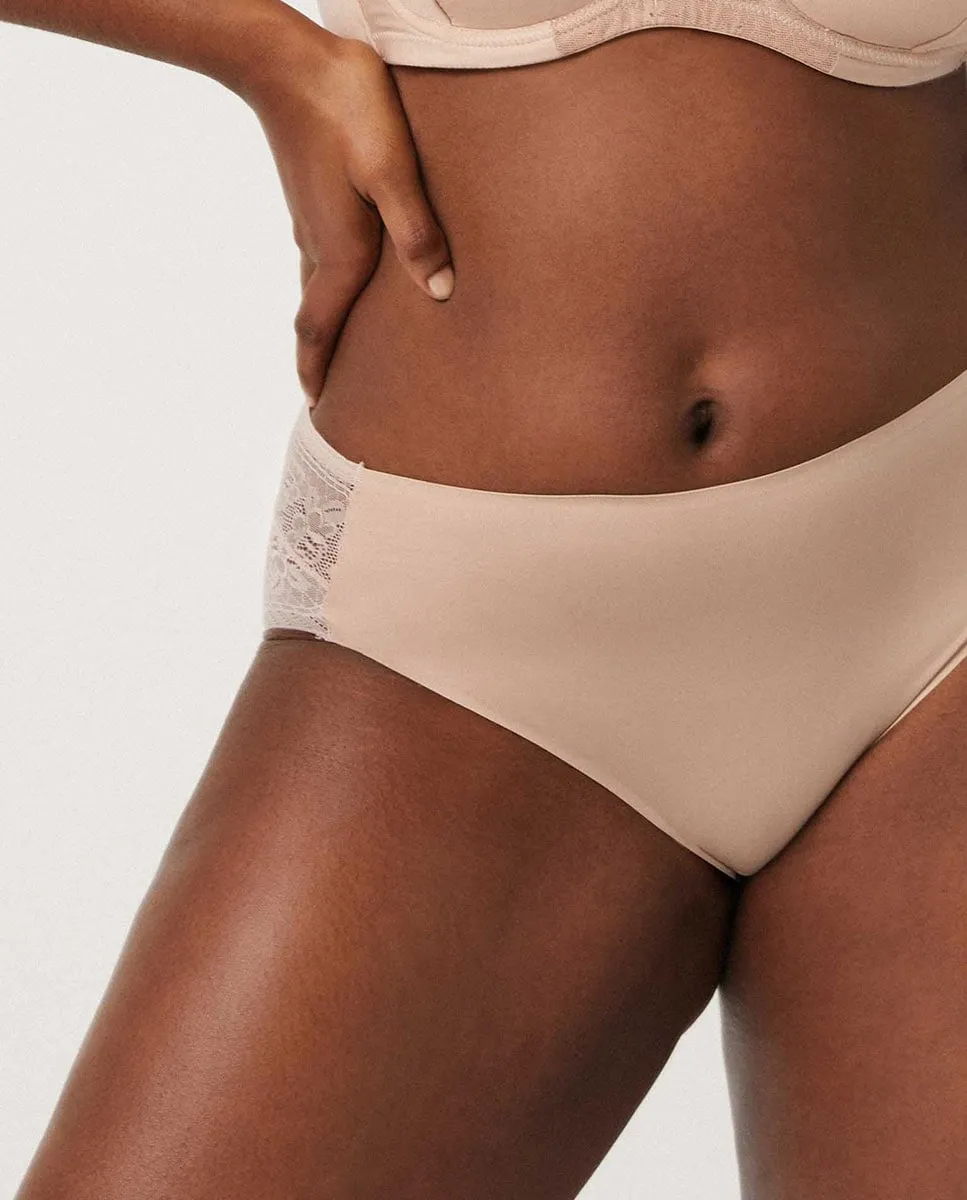 Трусы миди невидимые с кружевом цвета слоновой кости Ysabel Mora, бежевый
Трусы миди невидимые с кружевом цвета слоновой кости Ysabel Mora, бежевый