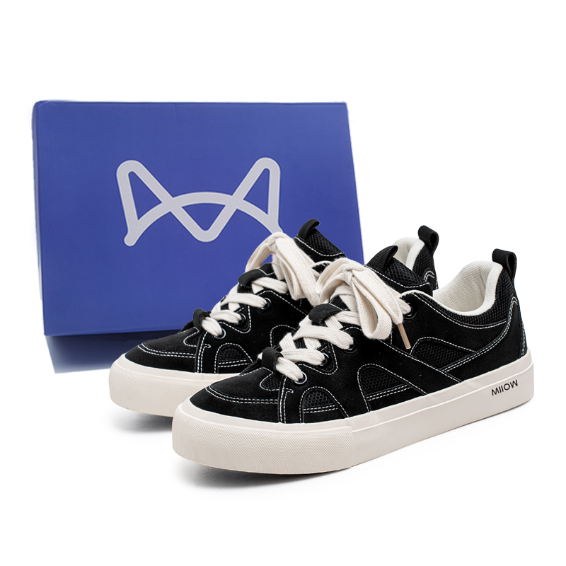 Нескользящие износостойкие низкие кроссовки для скейтбординга, мужская коробка MIIOW, Black Box
Нескользящие износостойкие низкие кроссовки для скейтбординга, мужская коробка MIIOW, Black Box