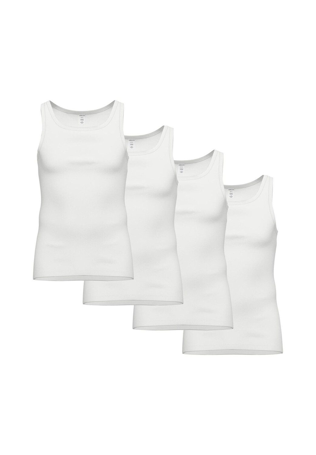 Мужские майки, 4 шт в рубчик, удлиненная спинка, хлопок AMMANN, белый
Мужские майки, 4 шт в рубчик, удлиненная спинка, хлопок AMMANN, белый