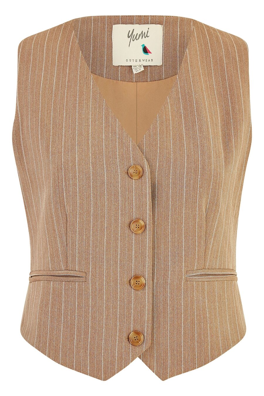 Костюмный жилет Yumi, коричневый
Костюмный жилет Yumi, коричневый