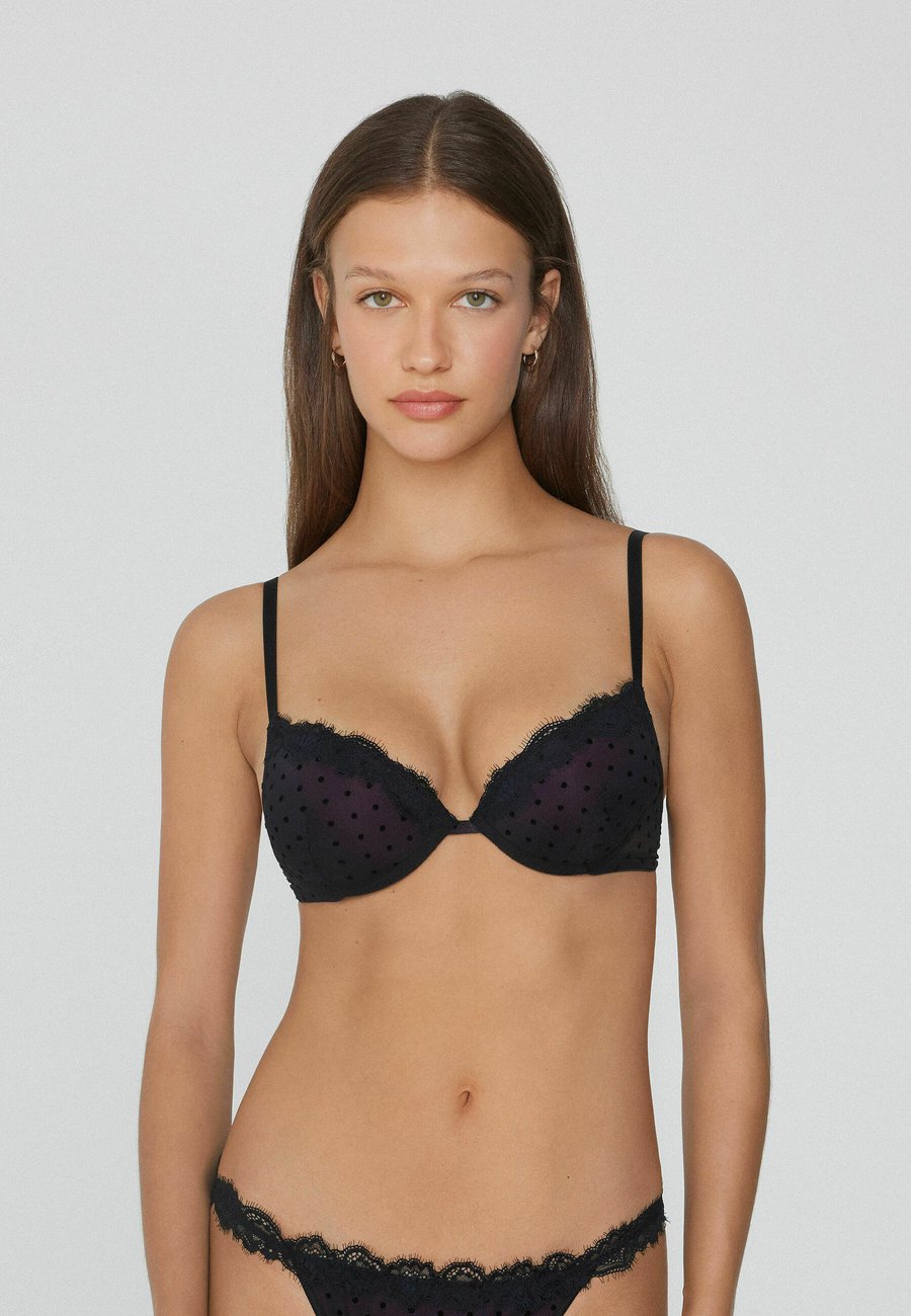 Бюстгальтер Tezenis Push-up bra, Black/Mottled Black
Бюстгальтер Tezenis Push-up bra, Black/Mottled Black