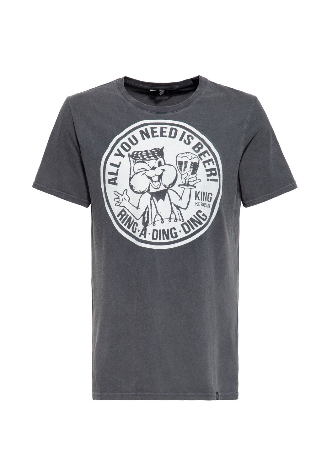 Принт на рубашке в стиле ретро KING KEROSIN, черный
Принт на рубашке в стиле ретро KING KEROSIN, черный