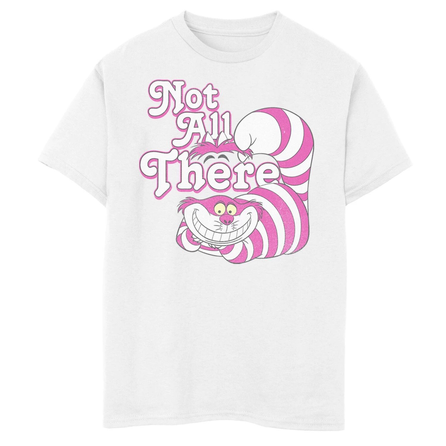 Футболка с рисунком «Чеширский кот не все там» для мальчиков 8–20 лет, Disney's «Алиса в стране чудес» Disney, белый 
Футболка с рисунком «Чеширский кот не все там» для мальчиков 8–20 лет, Disney's «Алиса в стране чудес» Disney, белый