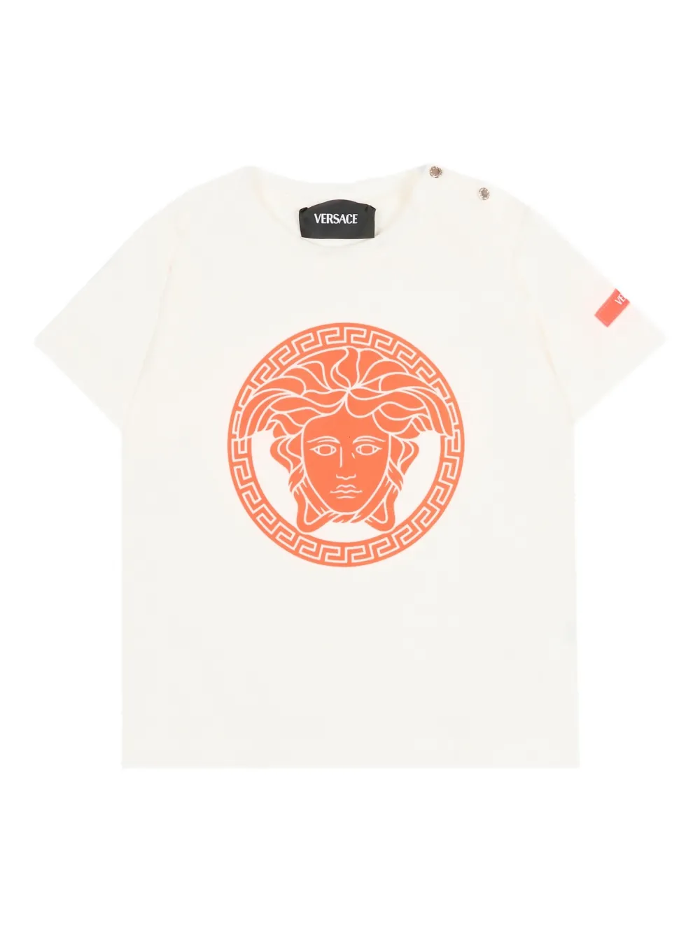 Футболка с короткими рукавами и принтом Медузы Versace Kids, нейтральный
Футболка с короткими рукавами и принтом Медузы Versace Kids, нейтральный