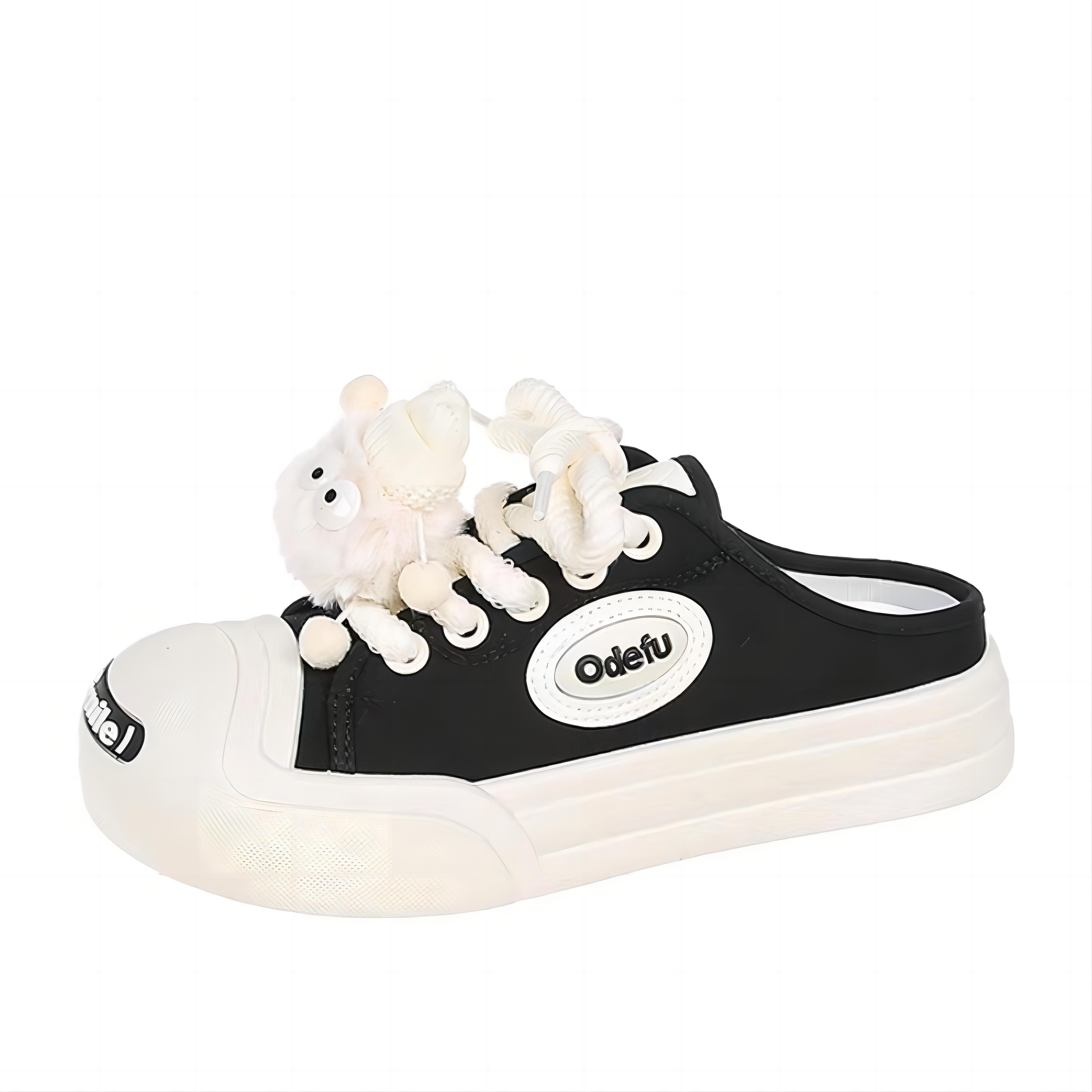 Детские шлепанцы для подростков BINGO DUCK, черный 
Детские шлепанцы для подростков BINGO DUCK, черный