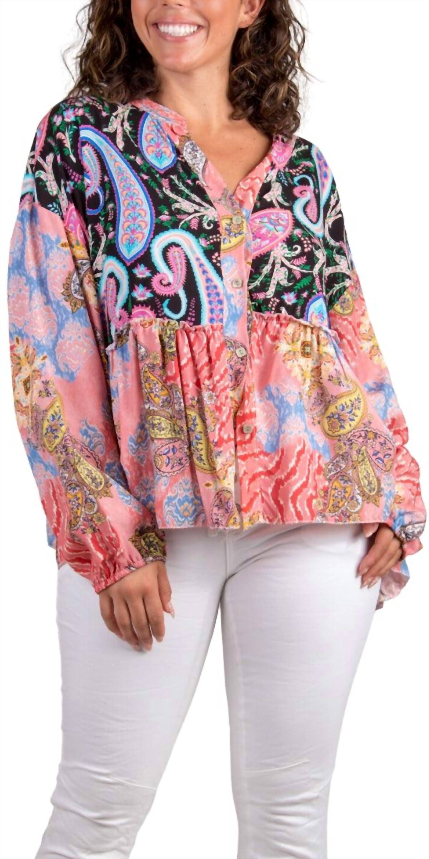 Блузка Berttina в розово-черном цвете GIGI MODA
Блузка Berttina в розово-черном цвете GIGI MODA