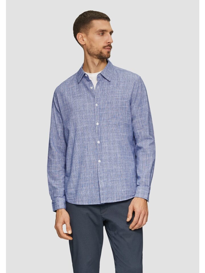 Рубашка s.Oliver Hemd langarm, синий
Рубашка s.Oliver Hemd langarm, синий