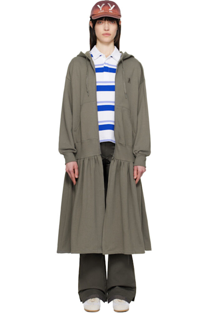 Платье-миди с капюшоном и серой джерси OPEN YY
Платье-миди с капюшоном и серой джерси OPEN YY