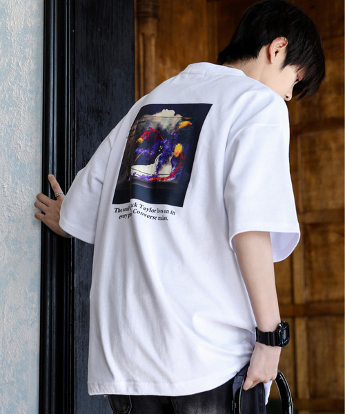 Футболка свободного кроя влагоотводящая с фотопринтом и завязками на спине CONVERSE, белый
Футболка свободного кроя влагоотводящая с фотопринтом и завязками на спине CONVERSE, белый