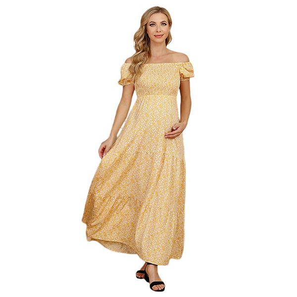 Женское элегантное платье макси с рукавами-фонариками и квадратным вырезом для беременных Seoria, Yellow
Женское элегантное платье макси с рукавами-фонариками и квадратным вырезом для беременных Seoria, Yellow