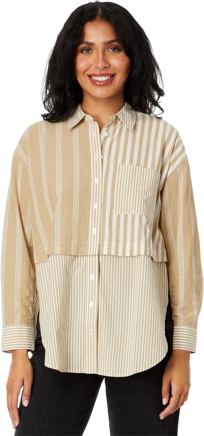 Рубашка Madewell Modular Oversized Button-Up Shirt in Mixed Stripe, цвет Dark Khaki
Рубашка Madewell Modular Oversized Button-Up Shirt in Mixed Stripe, цвет Dark Khaki